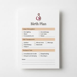 Maternal Birth Plan Template